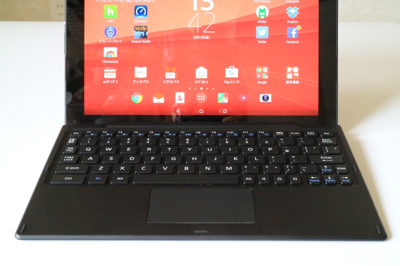 限りなくノートPCに近づいたXperia Z4 Tablet＋キーボード、Alt＋Tabも 